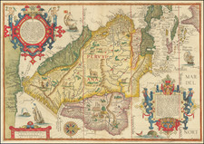 Polar Maps, Caribbean, Central America, South America and Brazil Map By Jan Huygen Van Linschoten