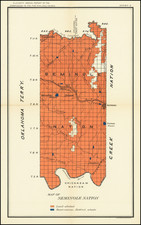 Oklahoma & Indian Territory Map By United States Department of the Interior