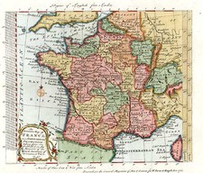 Europe and France Map By Emanuel Bowen