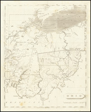 Ohio Map By Aaron Arrowsmith  &  Samuel Lewis