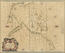 India, Middle East, Arabian Peninsula, Africa, South Africa, East Africa and African Islands, including Madagascar Map By Jacob and Caspar Lootsman (Jacobsz)