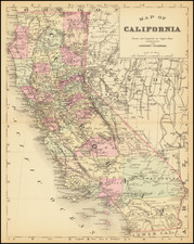 California Map By Alvin Jewett Johnson