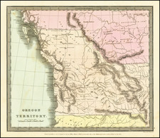 Idaho, Pacific Northwest, Oregon and Washington Map By David Hugh Burr