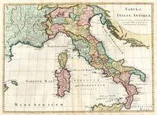 Europe, Italy, Mediterranean and Balearic Islands Map By John Blair