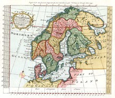 Europe and Scandinavia Map By Emanuel Bowen