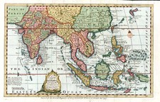 Asia, China, India, Southeast Asia and Philippines Map By Emanuel Bowen