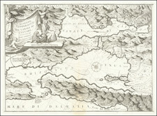 Balkans Map By Vincenzo Maria Coronelli