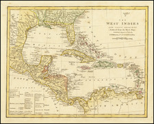 Caribbean and Central America Map By Robert Wilkinson