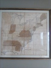 United States, New England, Mid-Atlantic, Southeast and Midwest Map By Abraham Bradley