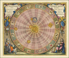 Planisphaerium Copernicanum Sive Systema Universi Totius Creati Ex Hypothesi  Copernicana In Plano Exhibitum By Andreas Cellarius