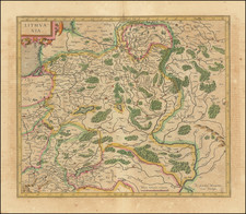 Poland and Baltic Countries Map By Rumold Mercator  &  Jodocus Hondius