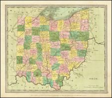 Ohio Map By David Hugh Burr