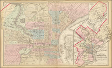 Philadelphia Map By O.W. Gray