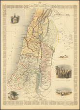 Holy Land Map By John Tallis