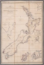 [ New Zealand ]   To the Right Honourable The Secretary of State for the Colonies &c. &c. &c.  This Chart of New Zealand, from Original Surveys . . . Third Edition . . .  By James Wyld