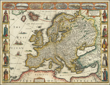 Europe Map By John Speed