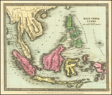 Southeast Asia, Philippines and Indonesia Map By David Hugh Burr