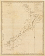 New Zealand Map By James Cook