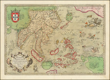 Southeast Asia, Philippines, Australia & Oceania, Australia and Oceania Map By Abraham Ortelius