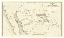 Southwest, Arizona, New Mexico, Mexico and California Map By United States GPO