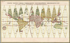 World and California as an Island Map By Heinrich Scherer