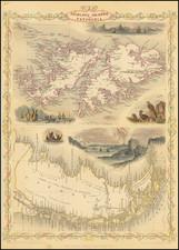 Argentina and Chile Map By John Tallis