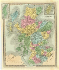 Scotland Map By David Hugh Burr