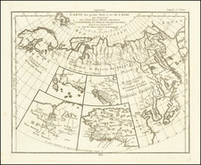 Alaska, Asia, Japan and Russia in Asia Map By Denis Diderot / Didier Robert de Vaugondy