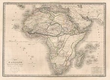 Africa and Africa Map By Alexandre Emile Lapie