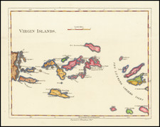 Virgin Islands  [First Map of the Virgin Island Published In America]