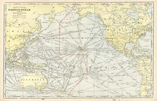 World, Australia & Oceania, Pacific and Oceania Map By George F. Cram