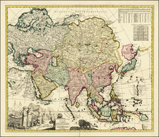 Asia Map By Adam Friedrich Zurner