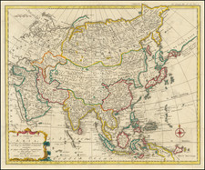 Asia Map By Willem Albert Bachienne