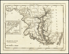 Maryland Map By Mathew Carey