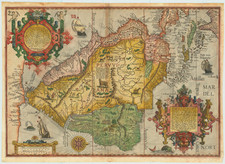 Polar Maps, Florida, South, Southeast, Caribbean, Central America, South America, Brazil and America Map By Jan Huygen Van Linschoten