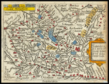 Switzerland, France, Northern Italy, Sud et Alpes Française, Centre et Pays de la Loire and Nord et Nord-Est Map By Abraham Ortelius / Pietro Marchetti