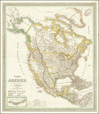 North America Map By Carl Ferdinand Weiland