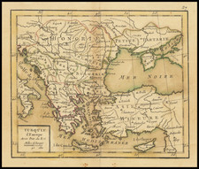 Turkey, Turkey & Asia Minor and Greece Map By Giovanni Antonio Rizzi-Zannoni