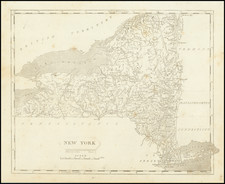 New York State Map By Aaron Arrowsmith  &  Lewis