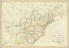 Charte Von Den Vereinigten Staaten Von Nord America Nebst Louisiana 1805 Und Florida 1805 Und Nach