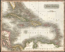 Caribbean Map By Aaron Arrowsmith