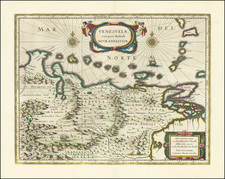 Venezuela Map By Willem Janszoon Blaeu