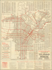 Los Angeles Map By The Clason Map Company