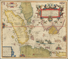 Southeast Asia, Singapore, Indonesia and Other Islands Map By Theodor De Bry