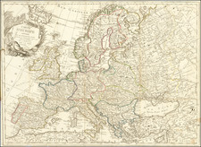 Carte D'Europe Divisee en ses Principaux Etats Suivant les Changements operes par differentes puissances dans ces dernieres tems . . . 1811