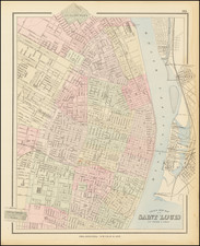 Missouri Map By O.W. Gray