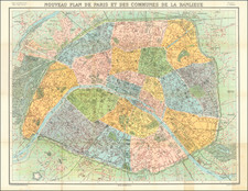 Paris and Île-de-France Map By Garnier Frères.