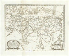 Asia, China and India Map By Athanasius Kircher