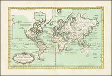 World Map By Jacques Nicolas Bellin