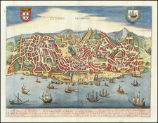 Portugal Map By Matthaus Merian